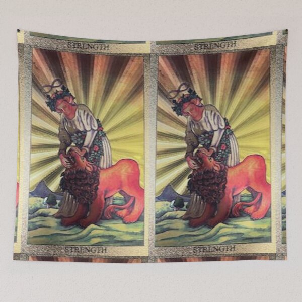 Item preview, The Strength Tarot Card designed and sold by TheKorovaBar.