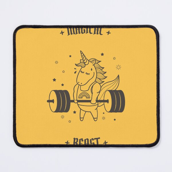Item preview, Magical Beast - Unicorn Lifting Weights - Gym Workout Gear designed and sold by Mad Mimzy Designs .