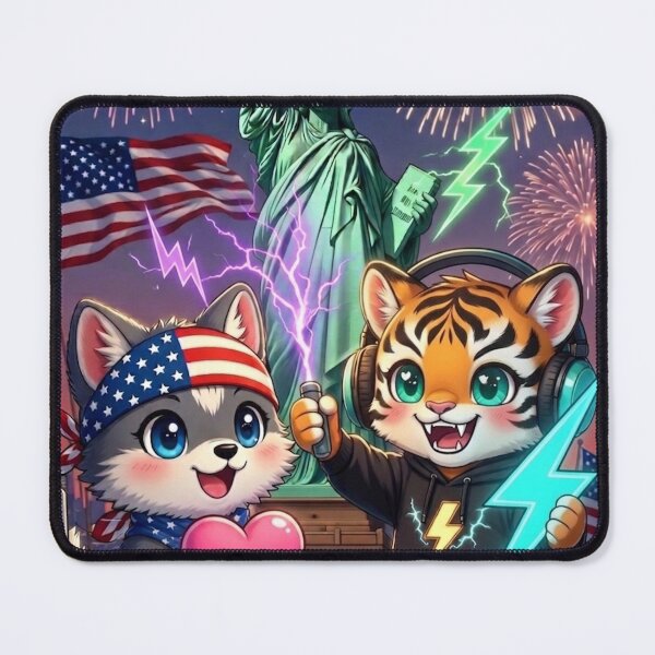 Item preview, 4th of July Statue of Liberty AI Human Dream Art — Freedom Future — NeoTigLuna designed and sold by NeoTigLuna.