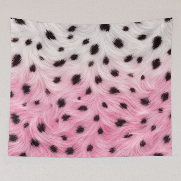 Item preview, Pink and White Faux Fur Animal Print Pattern designed and sold by Ioanna-Studio.