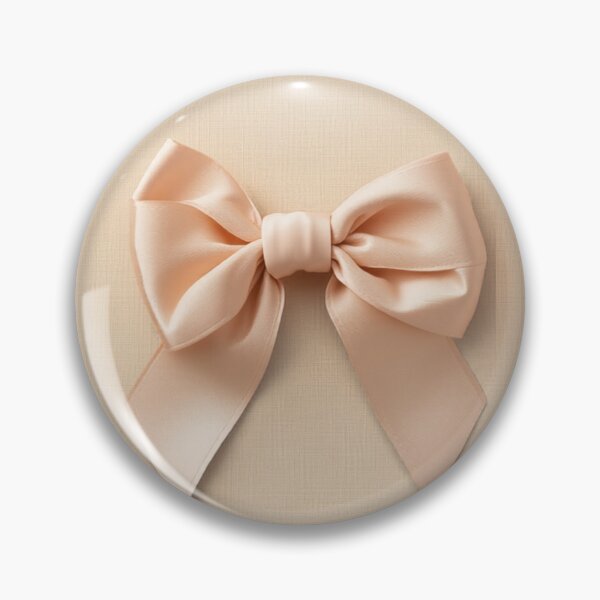 Item preview, Blush Satin Bow - Minimalist Rose Beige Bow designed and sold by SatinPosterCo.