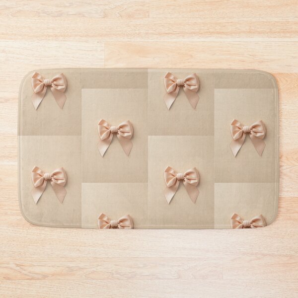 Item preview, Blush Satin Bow - Minimalist Rose Beige Bow designed and sold by SatinPosterCo.