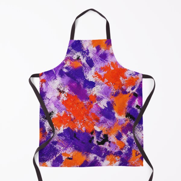 Aperçu de l'œuvre Retro Pop Fusion – Orange & Purple Abstract Pattern créée et vendue par Ingorgia Studio.