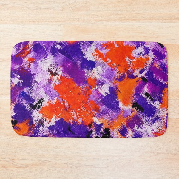 Item preview, Retro Pop Fusion – Orange & Purple Abstract Pattern designed and sold by Ingorgia.