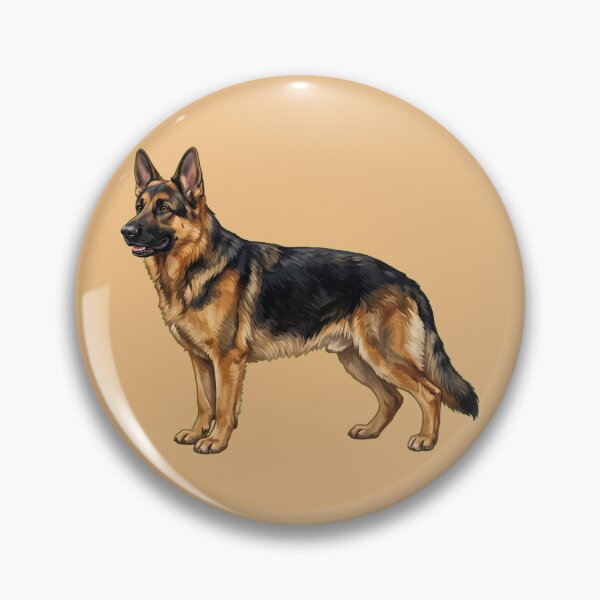 Item preview, Cute Hand-Painted German Shepherd Illustration designed and sold by SYCESTORE.