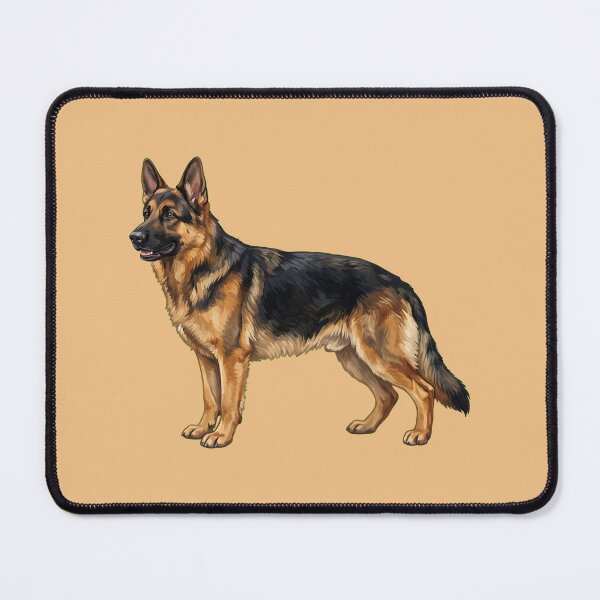 Item preview, Cute Hand-Painted German Shepherd Illustration designed and sold by SYCESTORE.