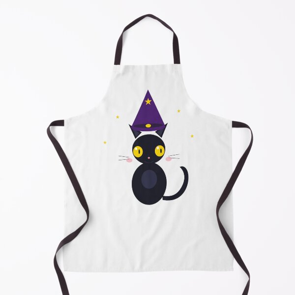 Item preview, Cute Black Cat Wizard with Purple Witch Hat and Stars designed and sold by CartX Global Inc.