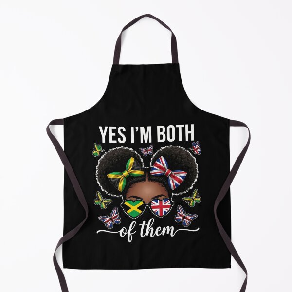 Item preview, Yes Im Both Jamaican British Flag Afro Girl Dual Heritage designed and sold by Antdoodle.