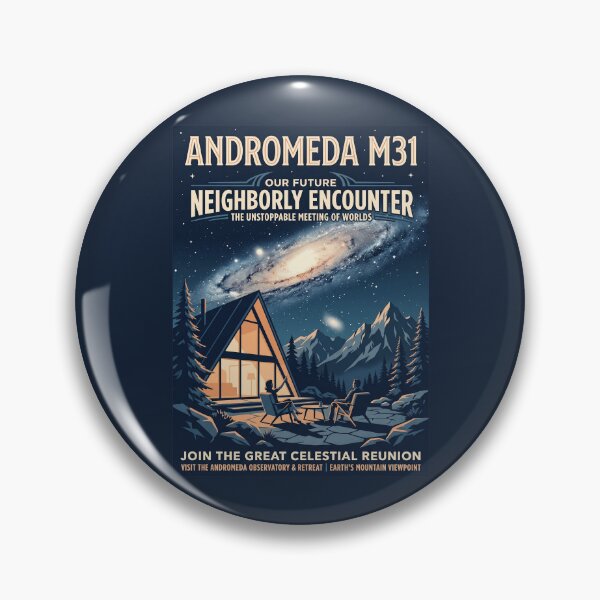 Item preview, Andromeda Galaxy M31 Retro NASA Travel Poster designed and sold by RetroRewind Studio.
