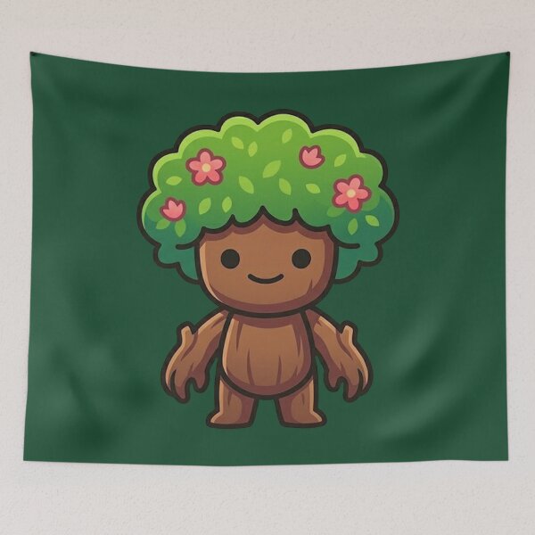 Item preview, Cute Tree Spirit Character designed and sold by MarlonOspinaStore.