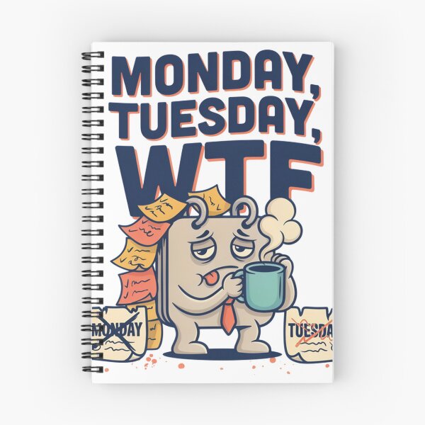 Item preview, After Monday and Tuesday Even the Calendar Says WTF designed and sold by Savage-Apron.