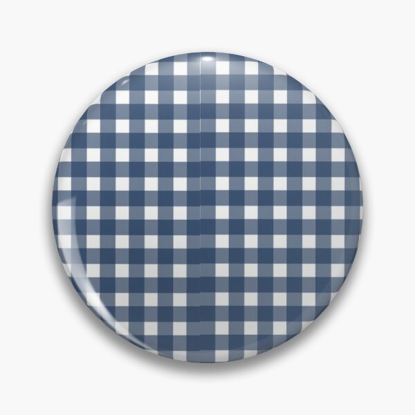 Item preview, Classic Navy Blue and White Gingham Vichy Checkered Pattern designed and sold by Cleairydelulu.
