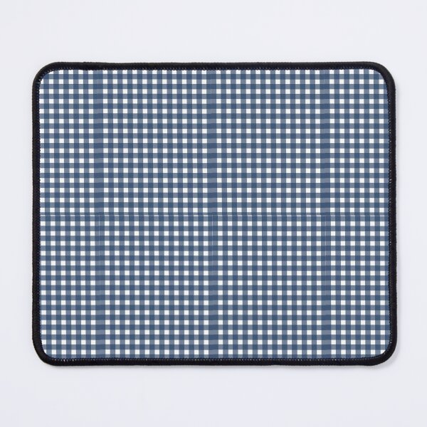 Item preview, Classic Navy Blue and White Gingham Vichy Checkered Pattern designed and sold by Cleairydelulu.