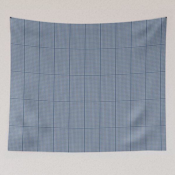 Item preview, Classic Navy Blue and White Gingham Vichy Checkered Pattern designed and sold by Cleairydelulu.
