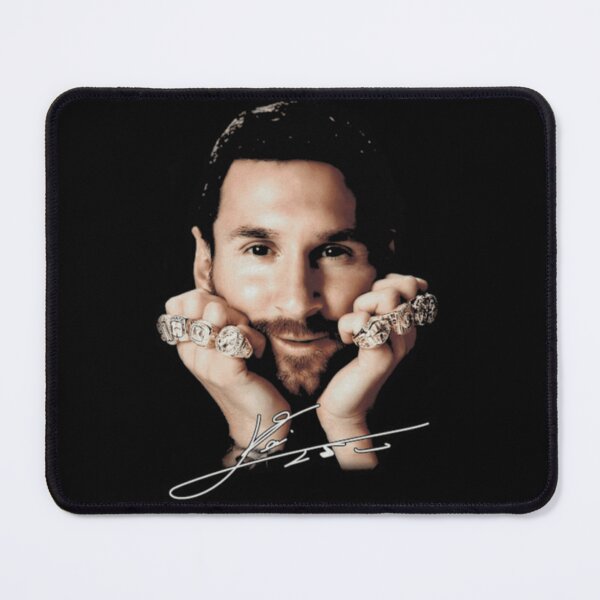 Item preview, Lionel Messi 8 Gold Rings GOAT Signature designed and sold by Soceitiz.