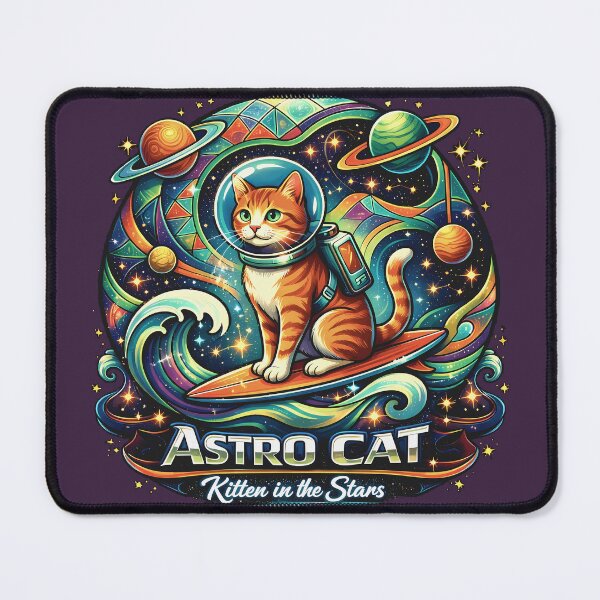 Item preview, Astro Cat: Kitten in the Stars designed and sold by Cathedral of Curiosity.