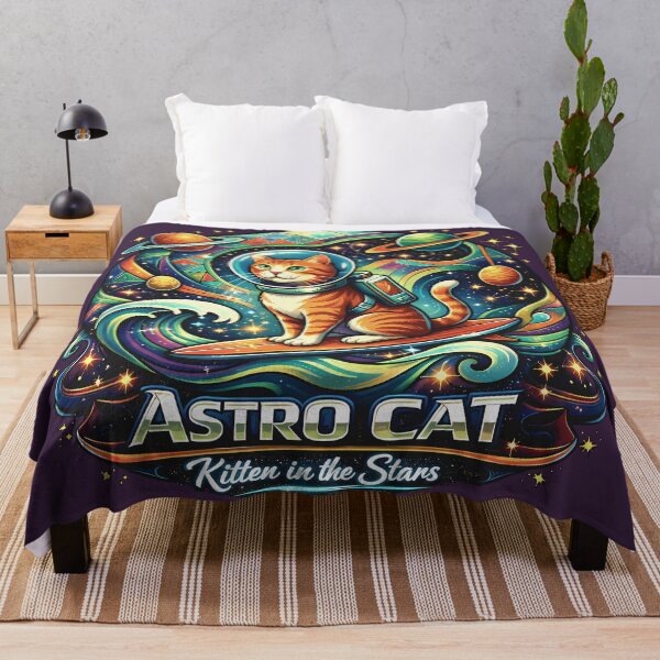 Item preview, Astro Cat: Kitten in the Stars designed and sold by Cathedral of Curiosity.