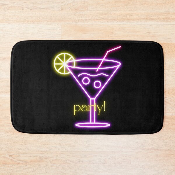Item preview, Retro Neon Party Cocktail Sign - Glowing Cyberpunk Bar Aesthetic Art designed and sold by alalame.