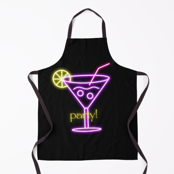Item preview, Retro Neon Party Cocktail Sign - Glowing Cyberpunk Bar Aesthetic Art designed and sold by alalame.