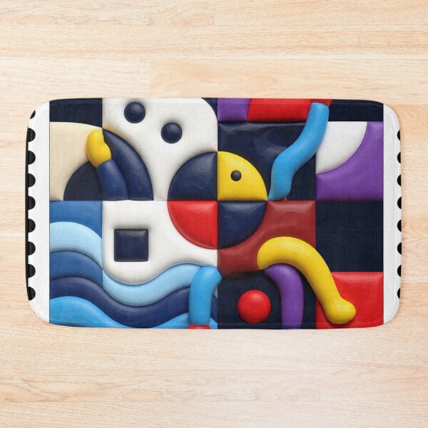 Item preview, abstract 5 round C stamp colorful geometric abstract design designed and sold by SmashingDeals.