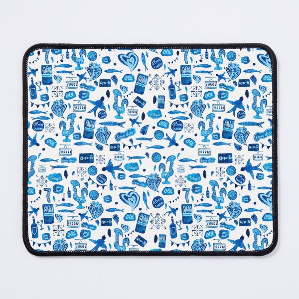 Item preview, Continuous pattern watercolor collage icons Portugal designed and sold by ElizabethCoelho.