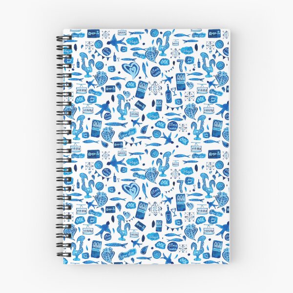 Item preview, Continuous pattern watercolor collage icons Portugal designed and sold by ElizabethCoelho.