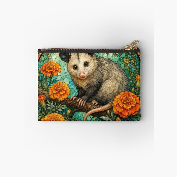 Item preview, OPOSSUM IN OCTOBER BIRTH FLOWER MARIGOLD designed and sold by scicilysimonee.
