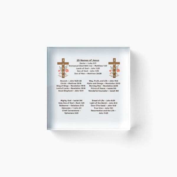 Item preview, 25 Names of Jesus designed and sold by tellit24seven.
