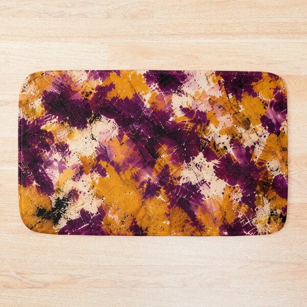 Item preview, Golden Plum Fusion – Abstract Texture in Plum and Ocher designed and sold by Ingorgia.