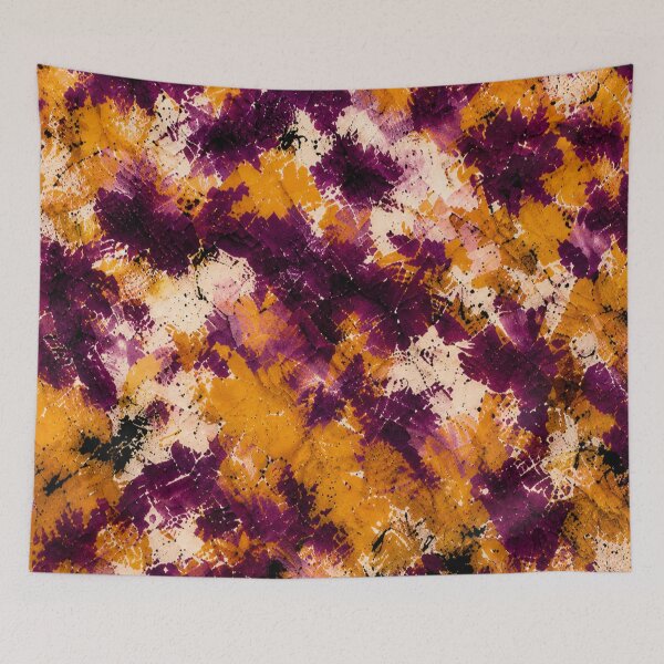Item preview, Golden Plum Fusion – Abstract Texture in Plum and Ocher designed and sold by Ingorgia.