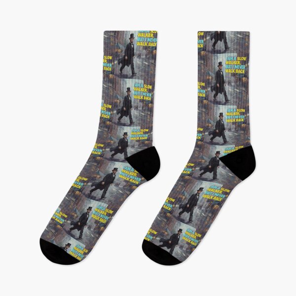 Item preview, "I Am a Slow Walker, But I Never Walk Back" - Abraham Lincoln Inspired Quote Art designed and sold by Donsean22.