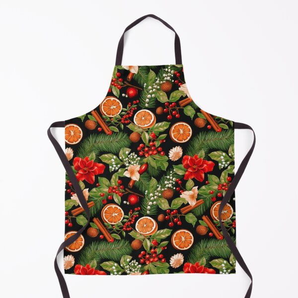 Item preview, Christmas Holly, Pine Branches, Cinnamon, And Oranges Pattern designed and sold by DEC02.