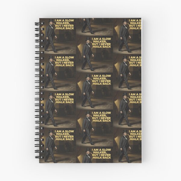 Item preview, "I Am a Slow Walker, But I Never Walk Back" - Abraham Lincoln Inspired Quote Art - Growth designed and sold by Donsean22.
