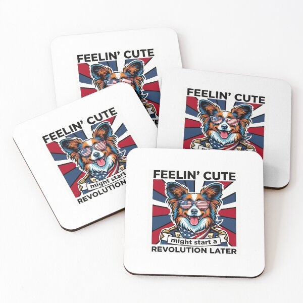 Item preview, Funny Papillon Patriotic Dog Meme – Feelin Cute Revolution July 4th designed and sold by The Real Life Symphony.