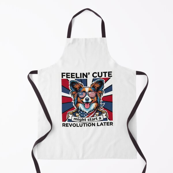 Item preview, Funny Papillon Patriotic Dog Meme – Feelin Cute Revolution July 4th designed and sold by The Real Life Symphony.