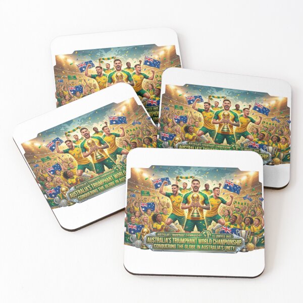 Item preview, Australia Football Triumphant World Champions - Socceroos Victory Celebration designed and sold by Wear Sculpt.