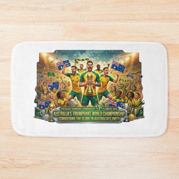 Item preview, Australia Football Triumphant World Champions - Socceroos Victory Celebration designed and sold by Wear Sculpt.