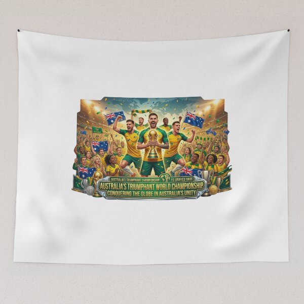 Item preview, Australia Football Triumphant World Champions - Socceroos Victory Celebration designed and sold by Wear Sculpt.