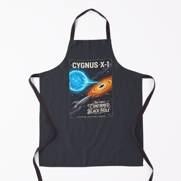 Item preview, Cygnus X-1 Black Hole Retro NASA Travel Poster designed and sold by RetroRewind Studio.