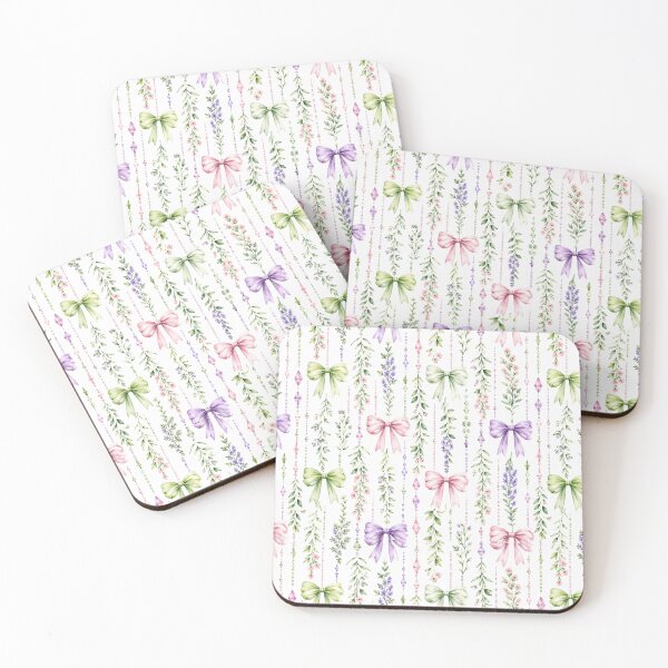 Item preview, Elegant Floral Bow Pattern Phone Case For Bridesmaids | Vintage Botanical Ribbon Journal For Teachers | Soft Watercolor Bow Blanket For Mom | Whimsical Pastel Ribbon Tote Bag designed and sold by VivaFy.