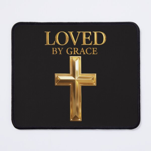 Item preview, Loved By Grace" – a beautiful reminder that we are deeply loved through the grace of Jesus Christ. designed and sold by KINGDOM GOLD STUDIO.