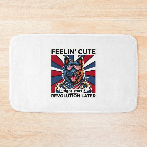 Item preview, Funny Schipperke Patriotic Dog Meme – Feelin Cute Revolution July 4th designed and sold by The Real Life Symphony.