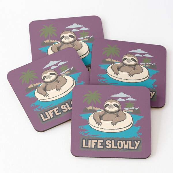 Item preview, Life Slowly: Funny Sloth Chill Vibes. designed and sold by Endless7Art.