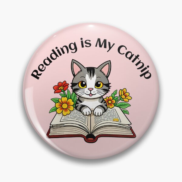 Item preview, Reading Is My Catnip Cute Book Lover Cat – Kawaii Reading Cat Design designed and sold by Sachie's Studio.