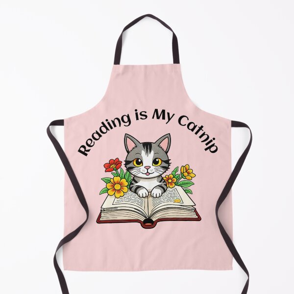Item preview, Reading Is My Catnip Cute Book Lover Cat – Kawaii Reading Cat Design designed and sold by Sachie's Studio.