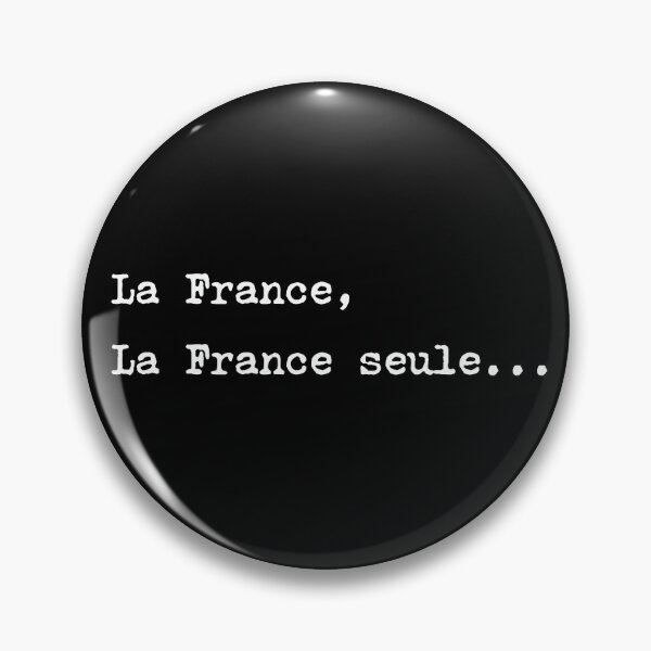 Item preview, La France Seule White Text Nationalist Sovereign French Patriot designed and sold by EdGraphy.