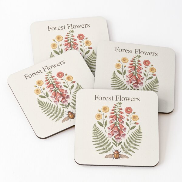 Item preview, Forest Flowers Botanical Illustration | Vintage Wildflower and Fern designed and sold by NuvoraNest.