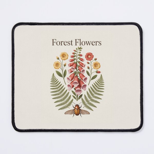 Item preview, Forest Flowers Botanical Illustration | Vintage Wildflower and Fern designed and sold by NuvoraNest.