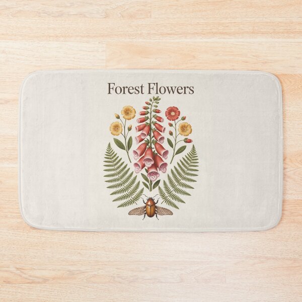 Item preview, Forest Flowers Botanical Illustration | Vintage Wildflower and Fern designed and sold by NuvoraNest.