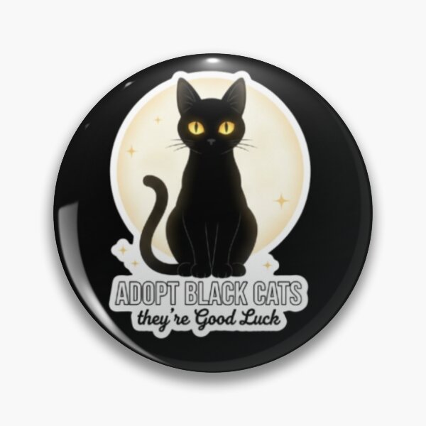 Item preview, Adopt Black Cats They're Good Luck designed and sold by RhinoDesigns.
